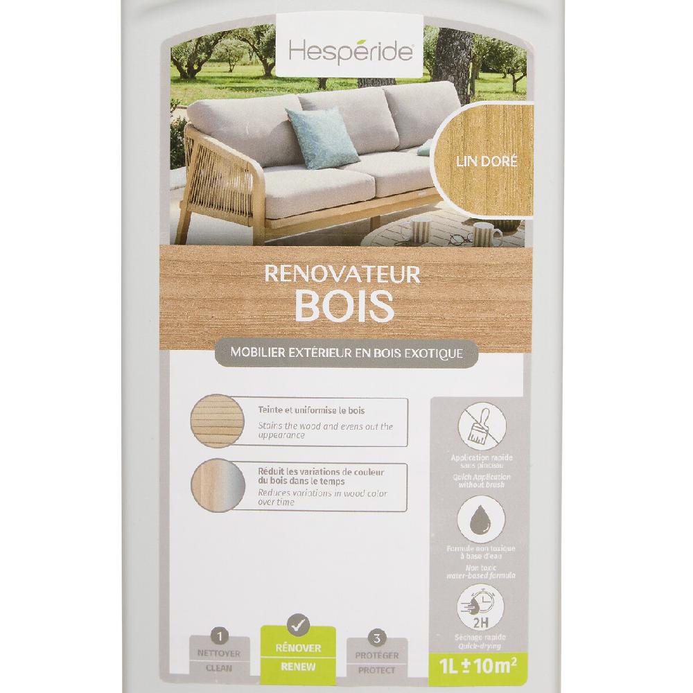 Hesperide Rénovateur De Couleur Pour Bois Exotique Finition Lin Doré