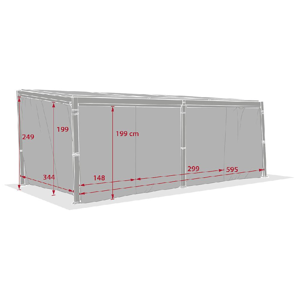 Hesperide Rideaux Pour Pergola Bioclimatique AVILA Ardoise