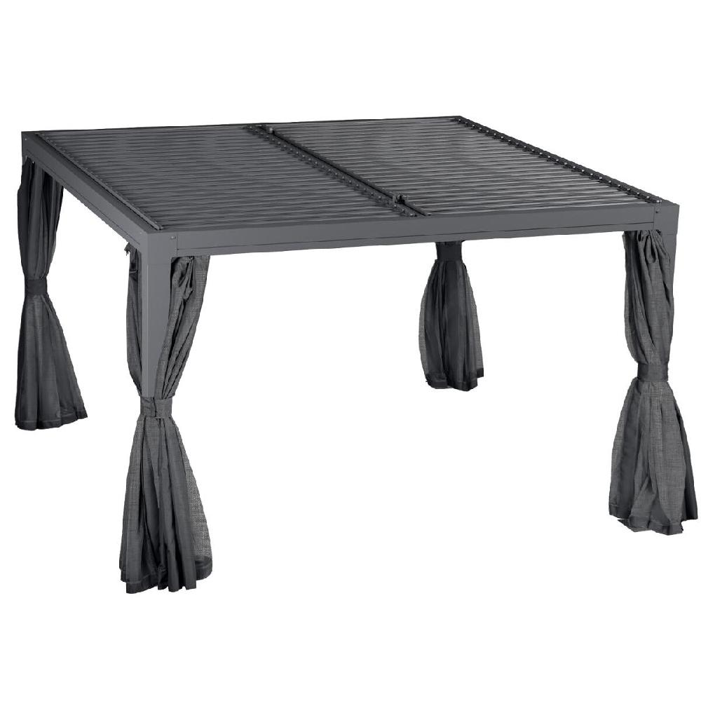 Hesperide Rideaux Pour Pergola Bioclimatique MAJAÉ Granit