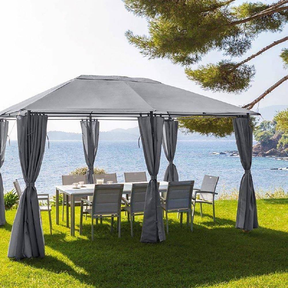 Hesperide Rideaux Pour Tonnelle SANTORINI Et THIRA Ardoise