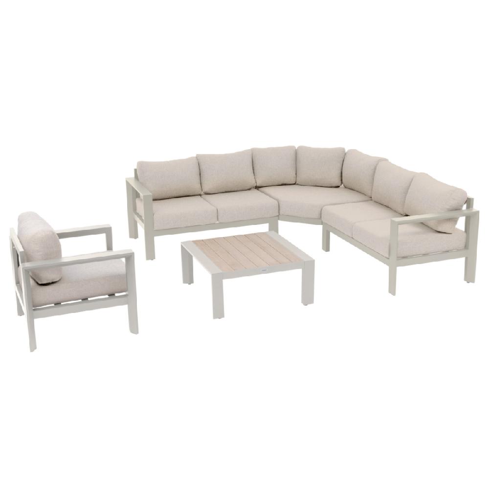 hesperide Salon d'angle de jardin ÉVASION Argile & Lin