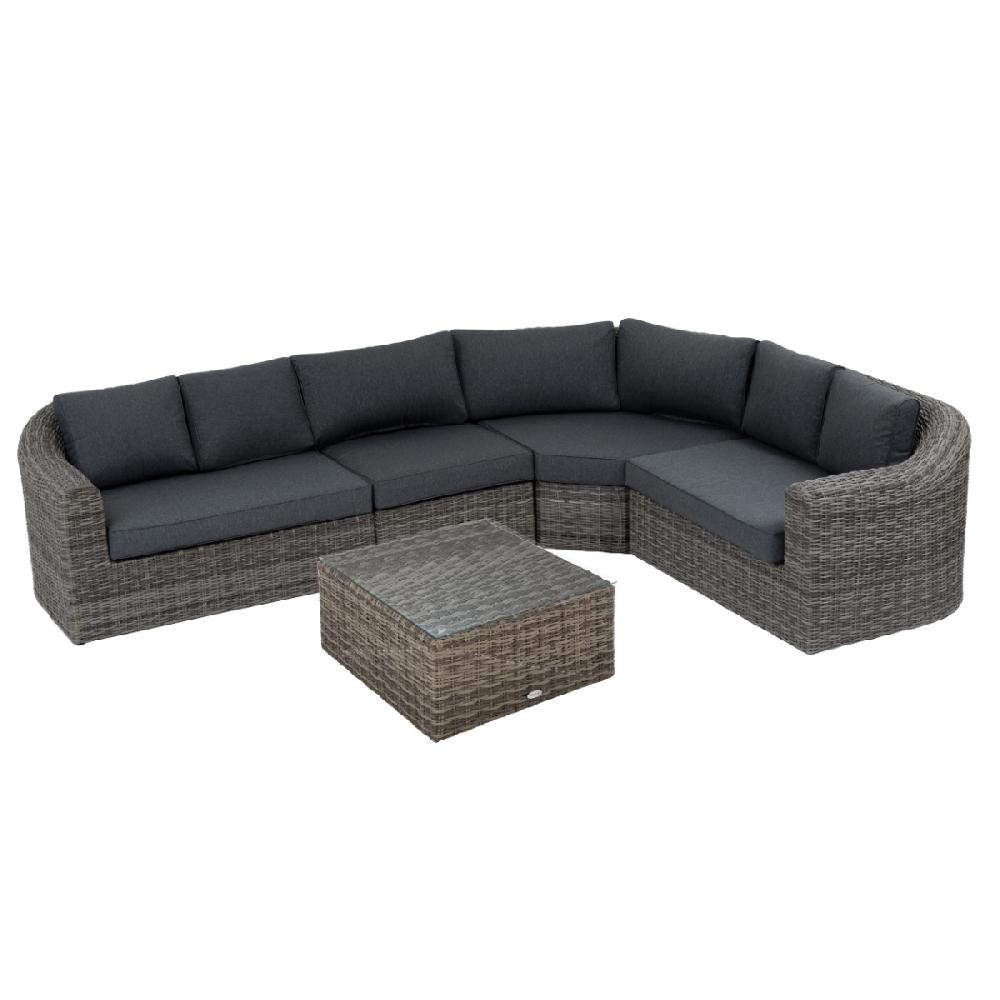 hesperide Salon d'angle de jardin MOORÉA Terre d'ombre