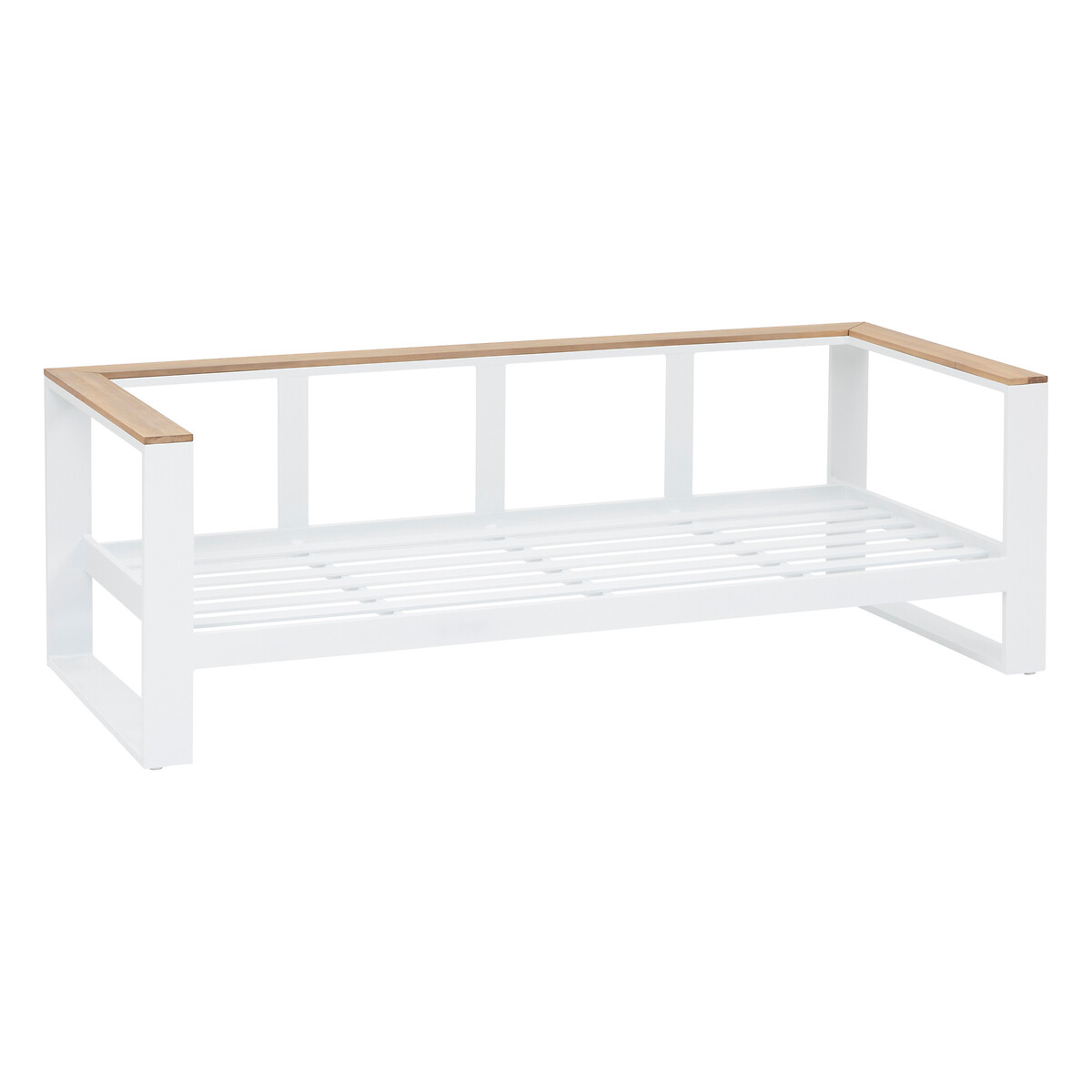 Hesperide Salon De Jardin EMPERIA Beige Zébrano Blanc & Acacia