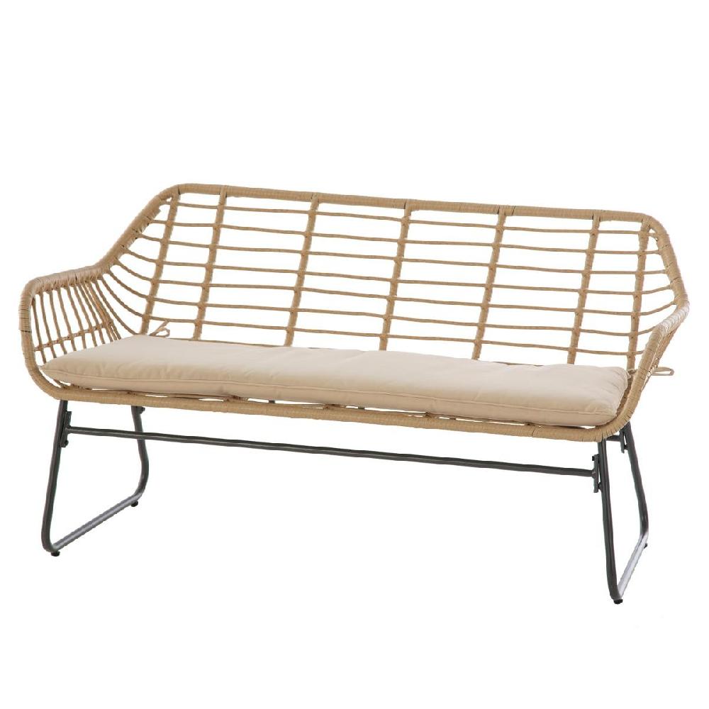 Hesperide Salon De Jardin LAMBADA Sésame Avec Table Basse Rectangulaire Graphite