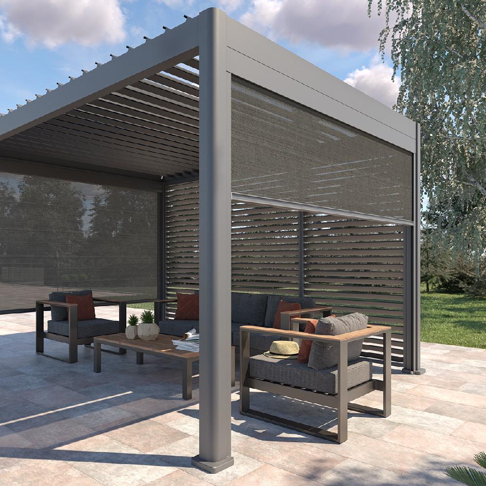 hesperide Store pour pergola bioclimatique EVORA Ardoise