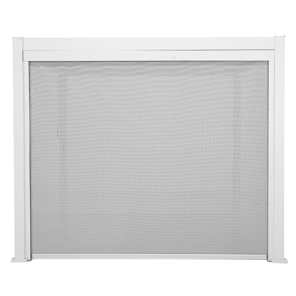 Hesperide Store Pour Pergola Bioclimatique EVORA Gris Clair & Blanc