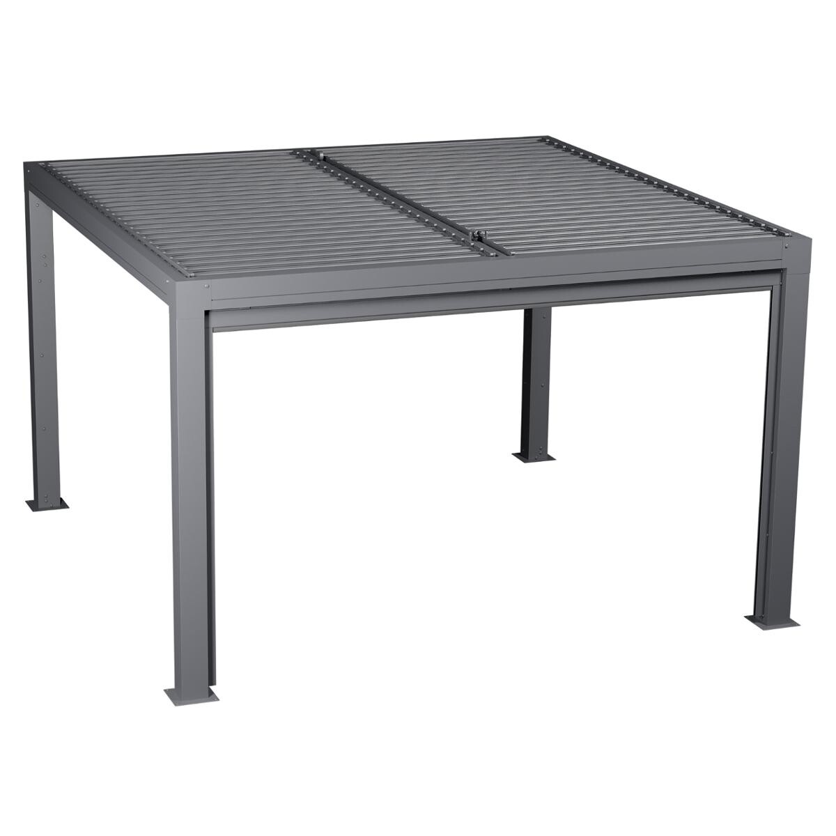 Hesperide Store Semi-automatique Grand Modèle Pour Pergola Bioclimatique MAJAÉ Anthracite & Graphite