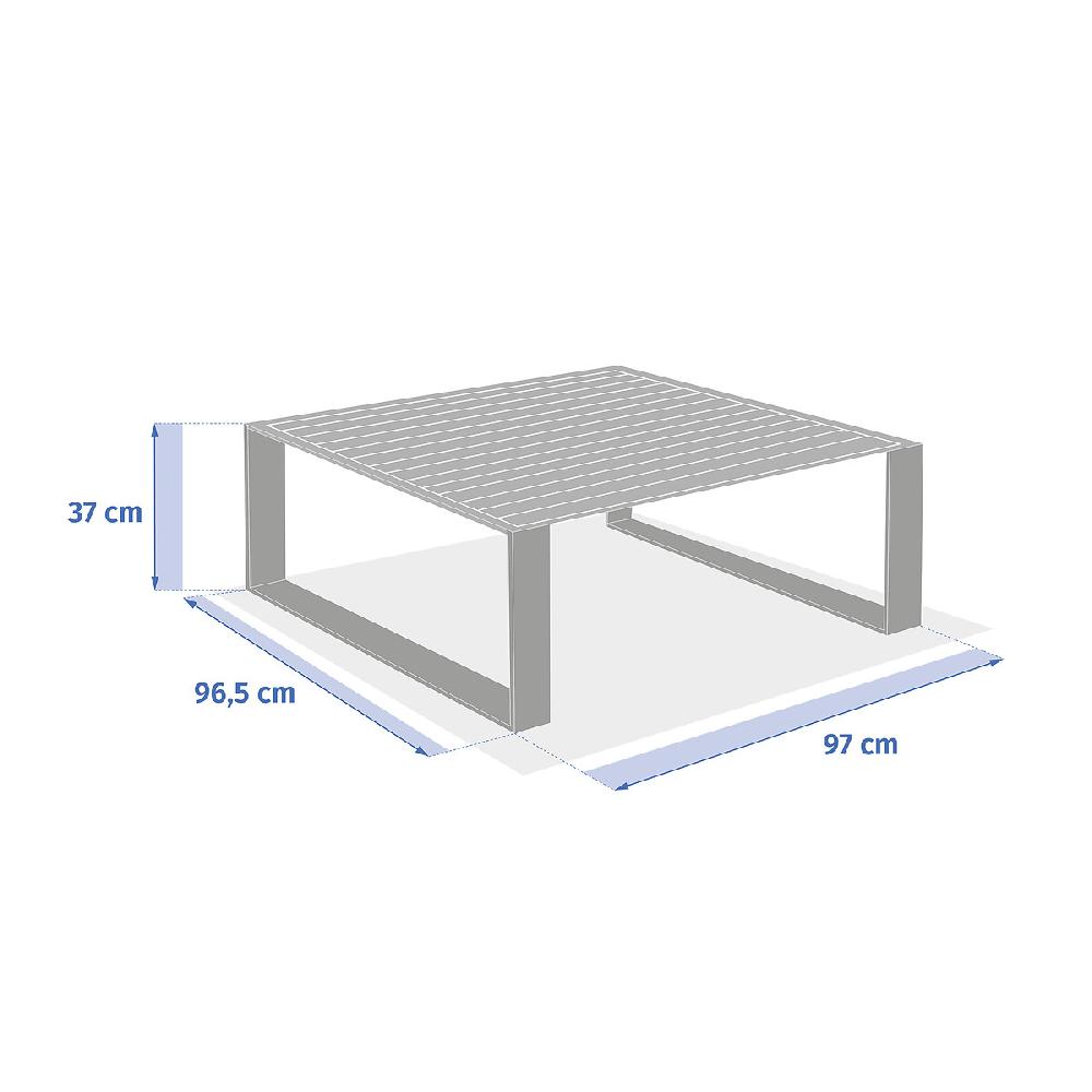 Hesperide Table Basse De Jardin Carrée ALLURE Avoine