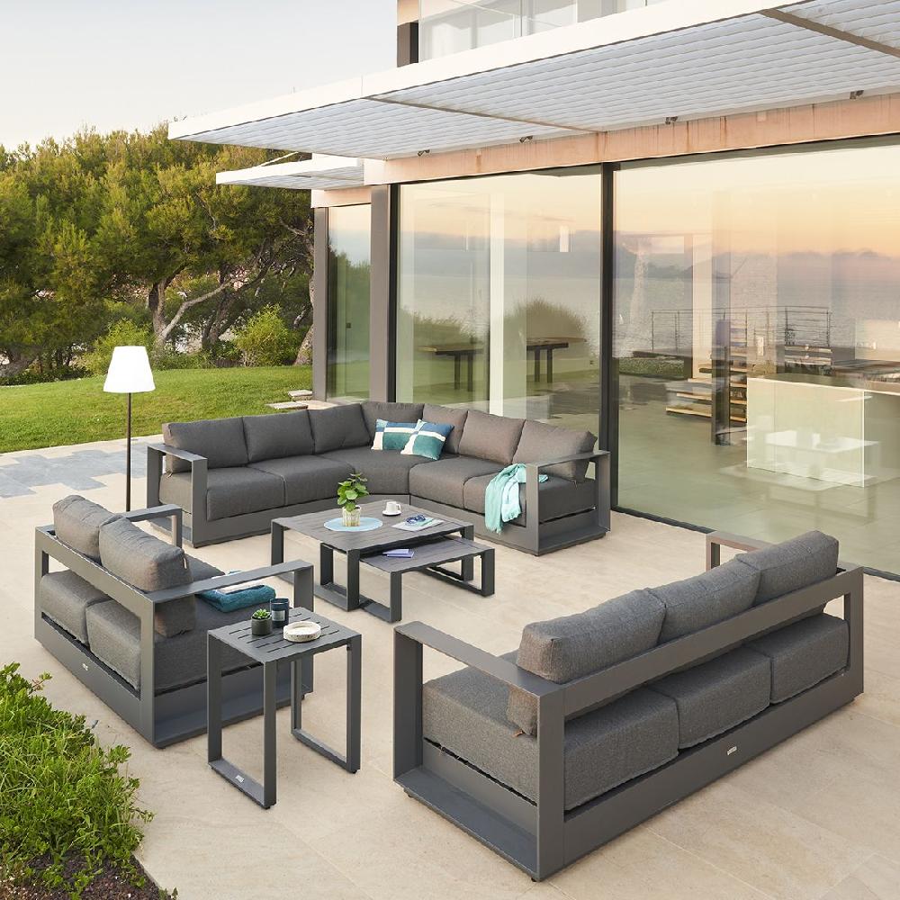 Hesperide Table Basse De Jardin Carrée ALLURE Graphite