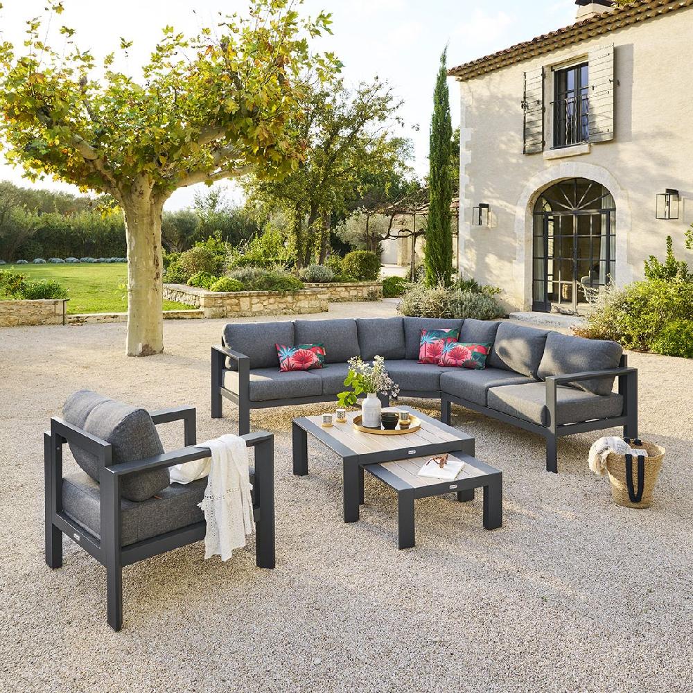 Hesperide Table Basse De Jardin Carrée ÉVASION Graphite & Honey