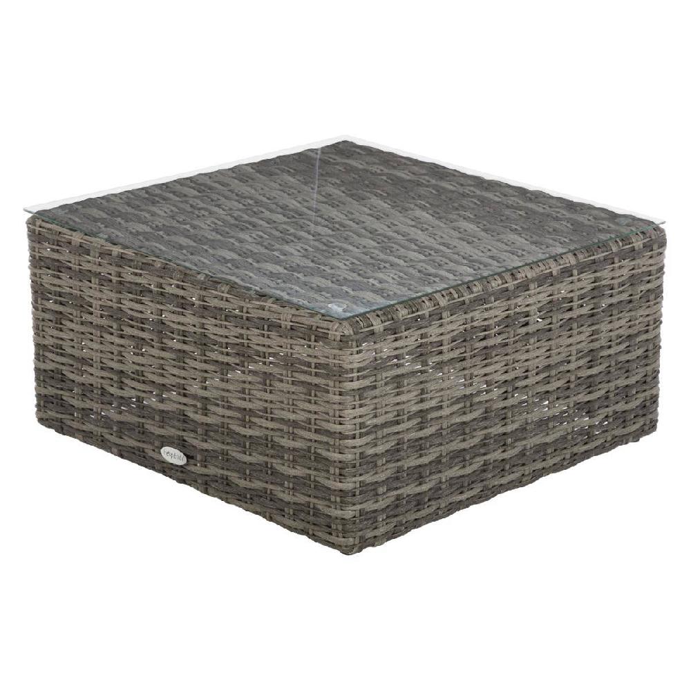 Hesperide Table Basse De Jardin Carrée MOORÉA Terre D'ombre