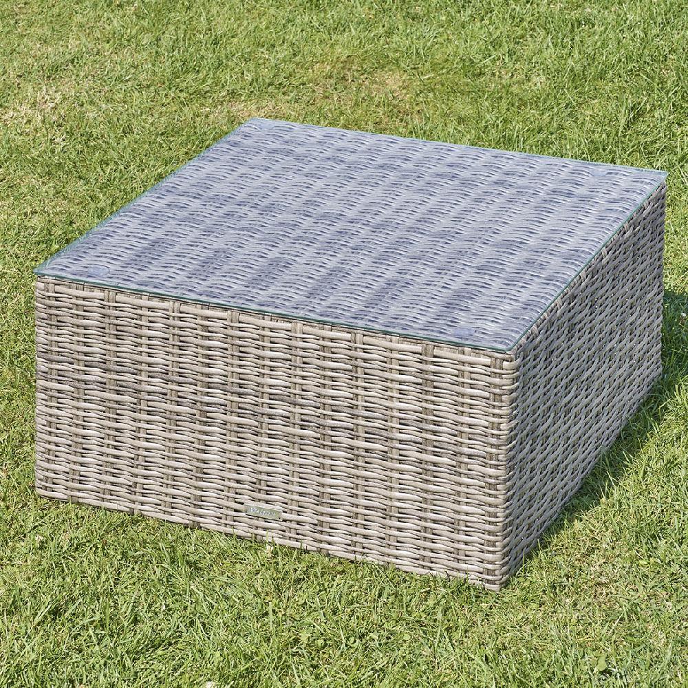 hesperide Table basse de jardin carrée MOORÉA Terre d'ombre