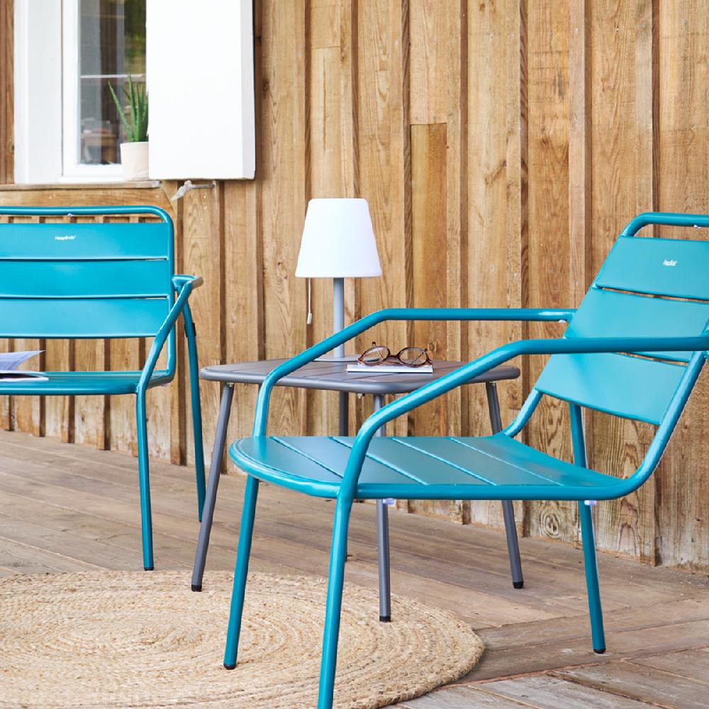 Hesperide Table Basse De Jardin Carrée PHUKET Graphite