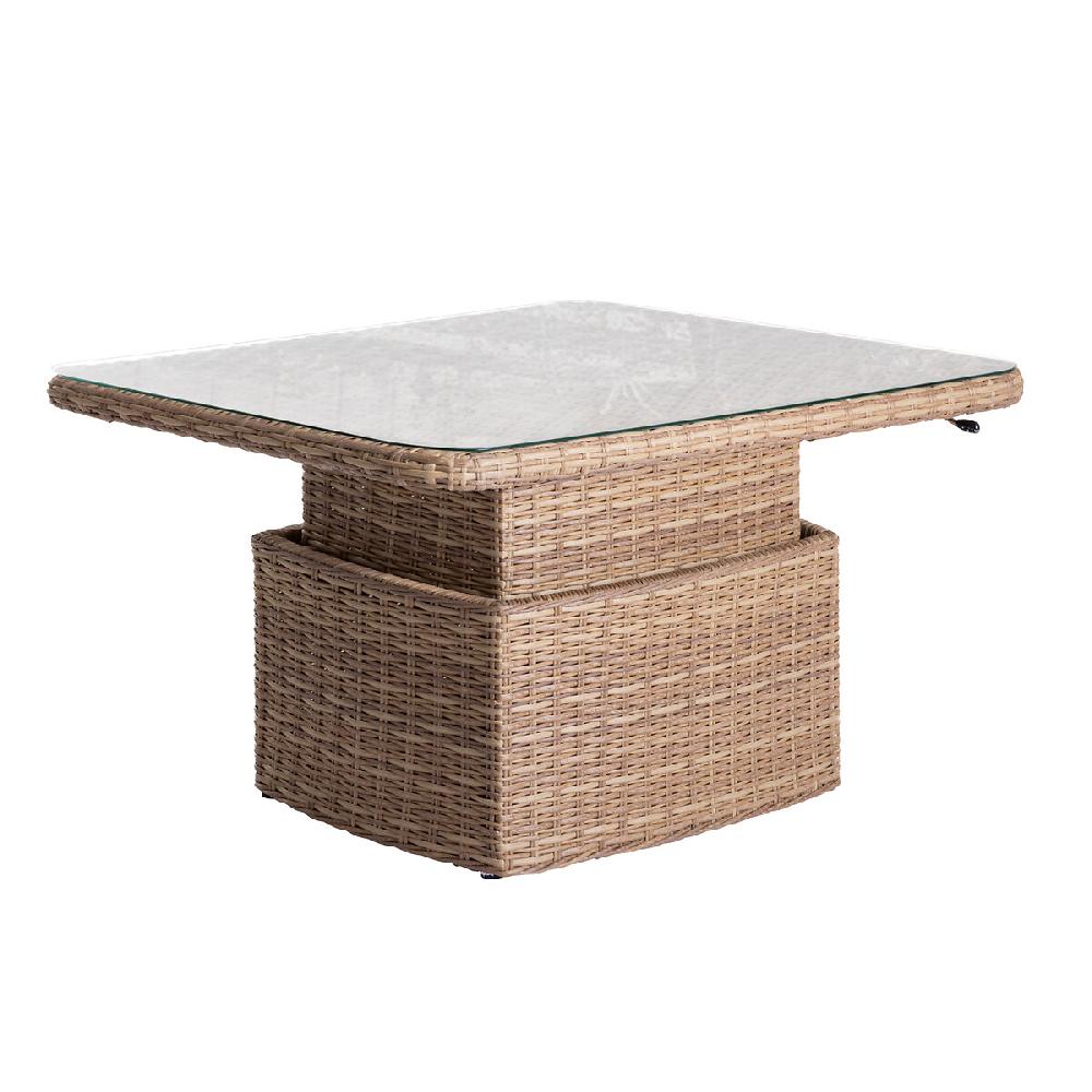 Hesperide Table Basse De Jardin Carrée Relevable MOORÉA Savana