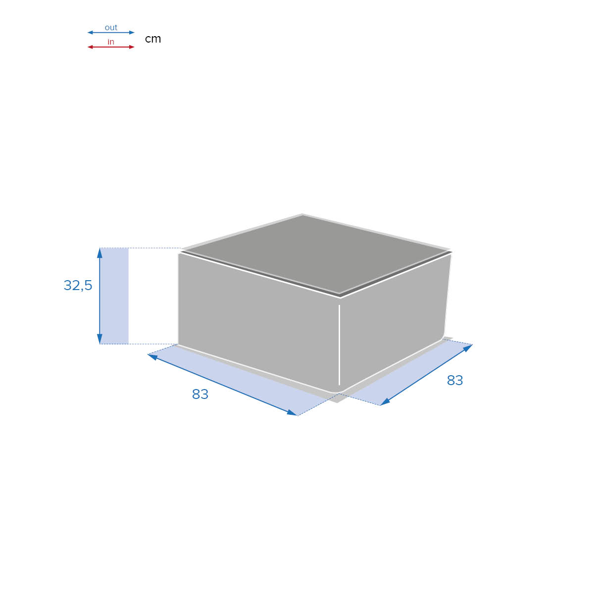 Hesperide Table Basse De Jardin Carrée SAVINIA Tahini