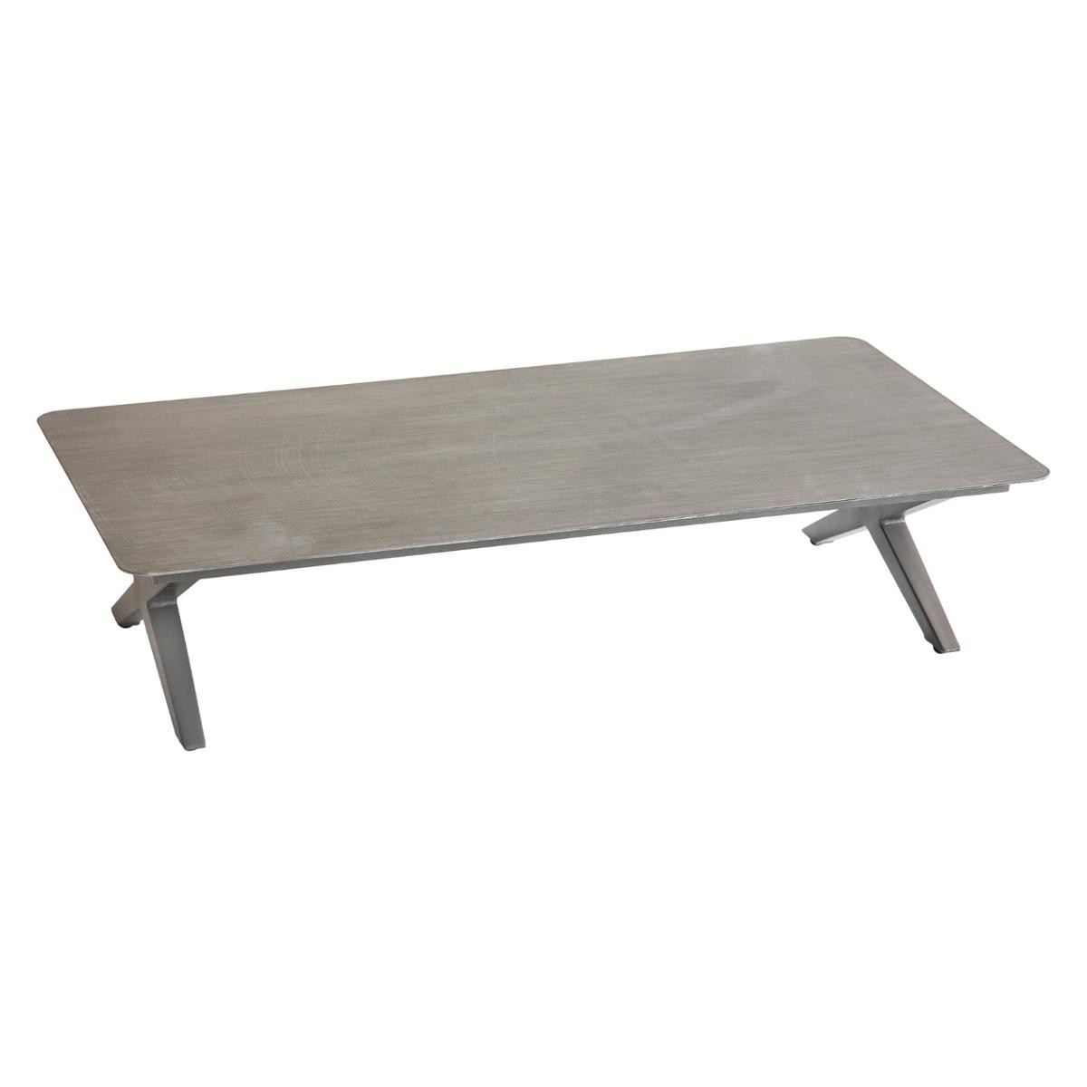 Hesperide Table Basse De Jardin Rectangulaire EMBRUNS Effet Bois Macadamia