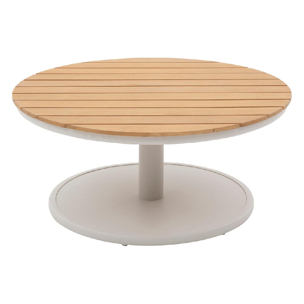 Hesperide Table Basse De Jardin Ronde OLIMIO Avoine & Teck