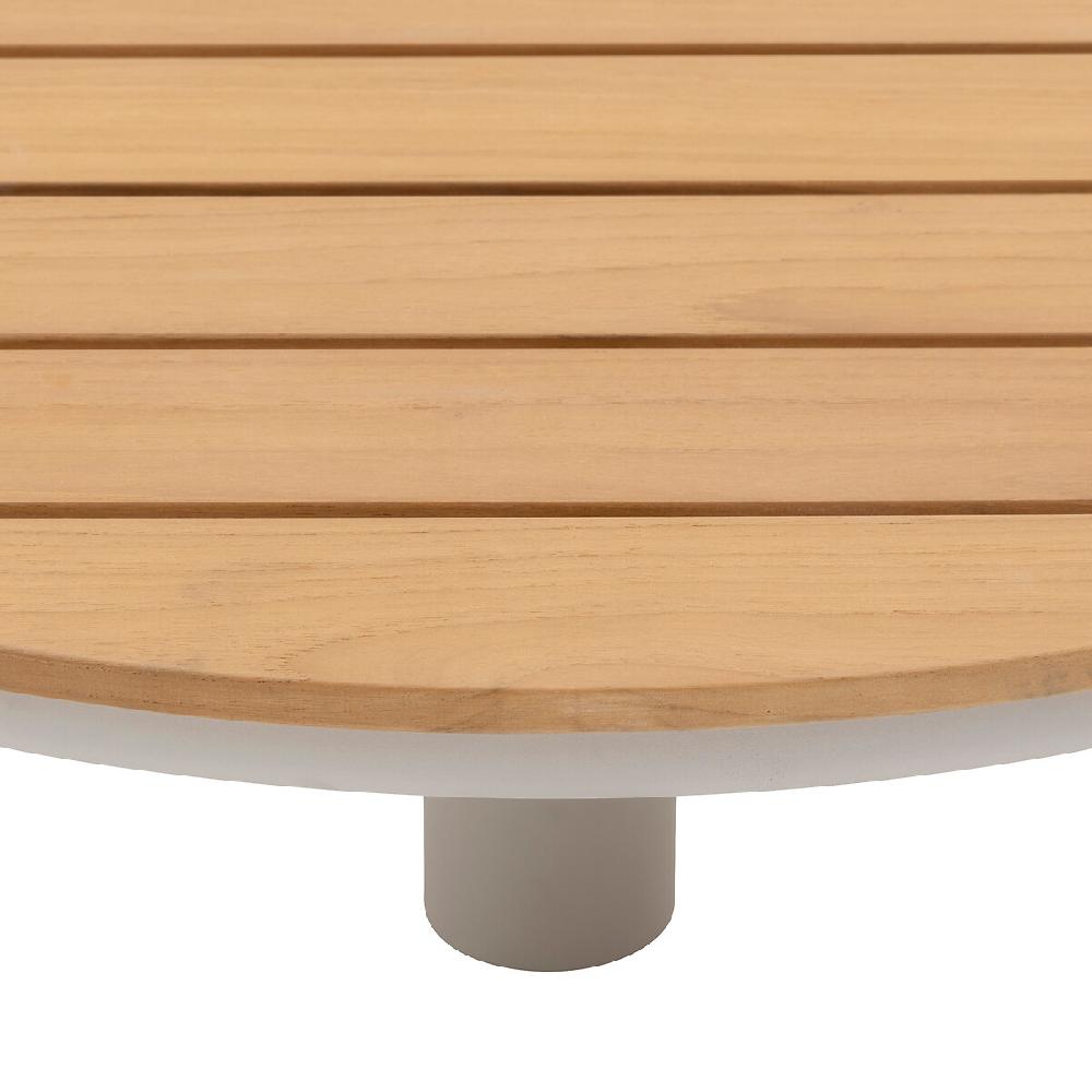 Hesperide Table Basse De Jardin Ronde OLIMIO Avoine & Teck