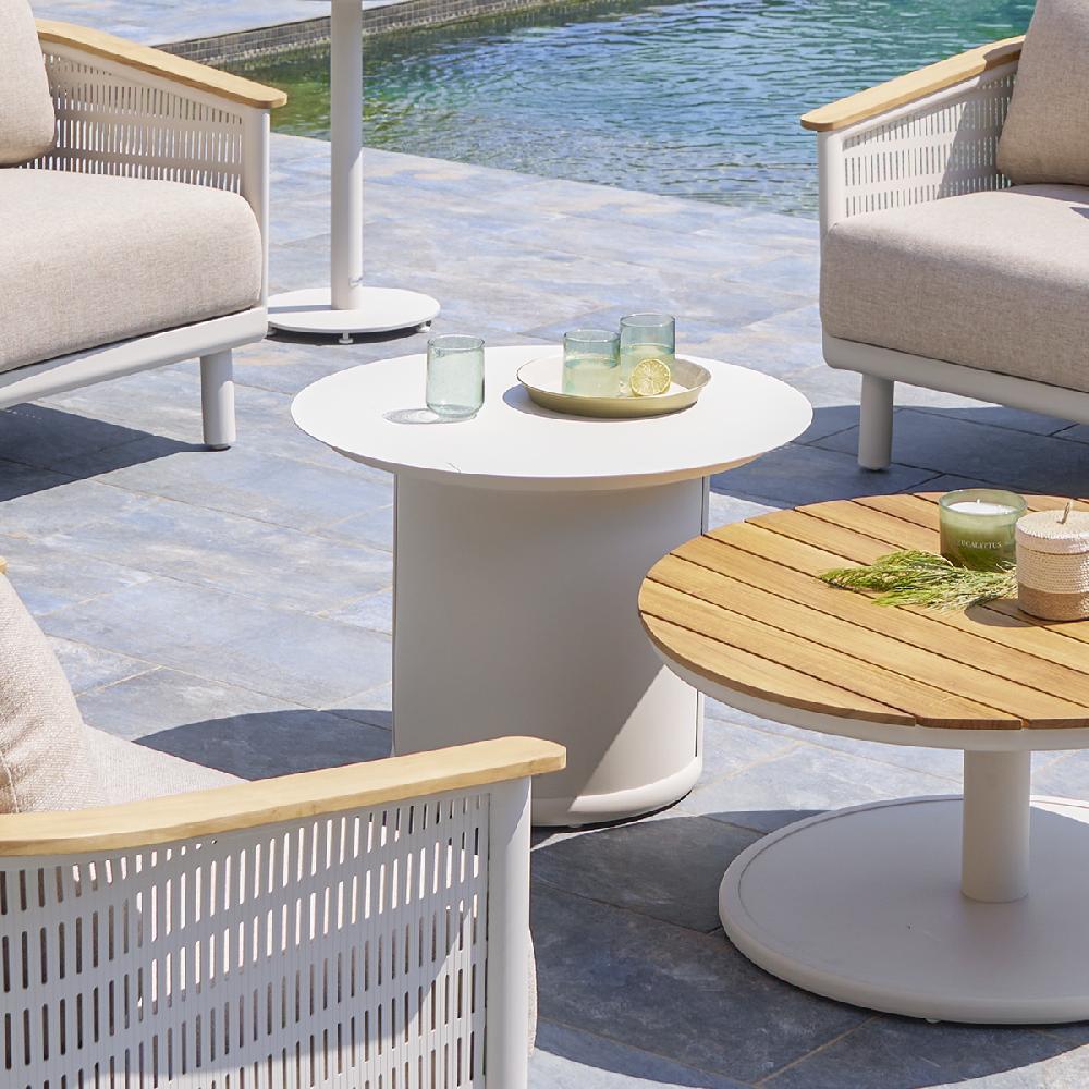 hesperide Table basse de jardin ronde OLIMIO Avoine