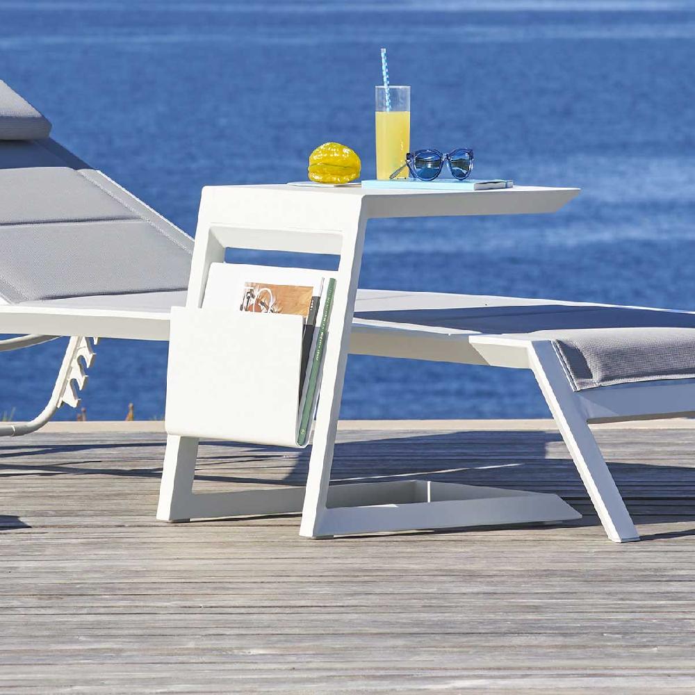 Hesperide Table D'appoint De Jardin Carrée ALLURE Blanc