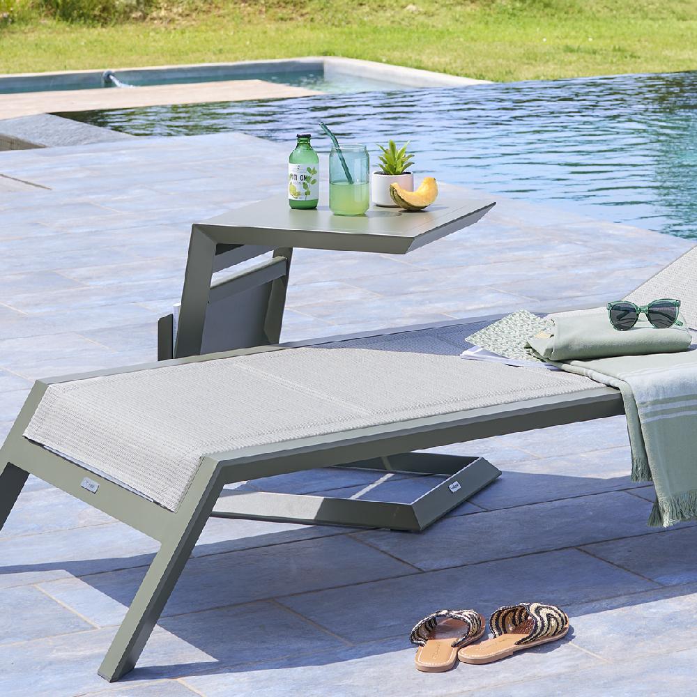 hesperide Table d'appoint de jardin carrée ALLURE Vert laurier