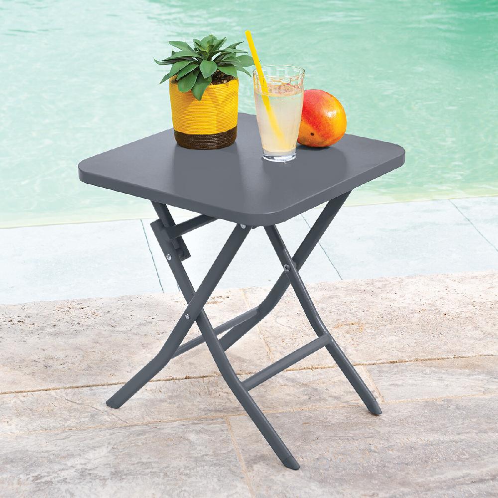 Hesperide Table D'appoint De Jardin Carrée GREENSBORO Graphite