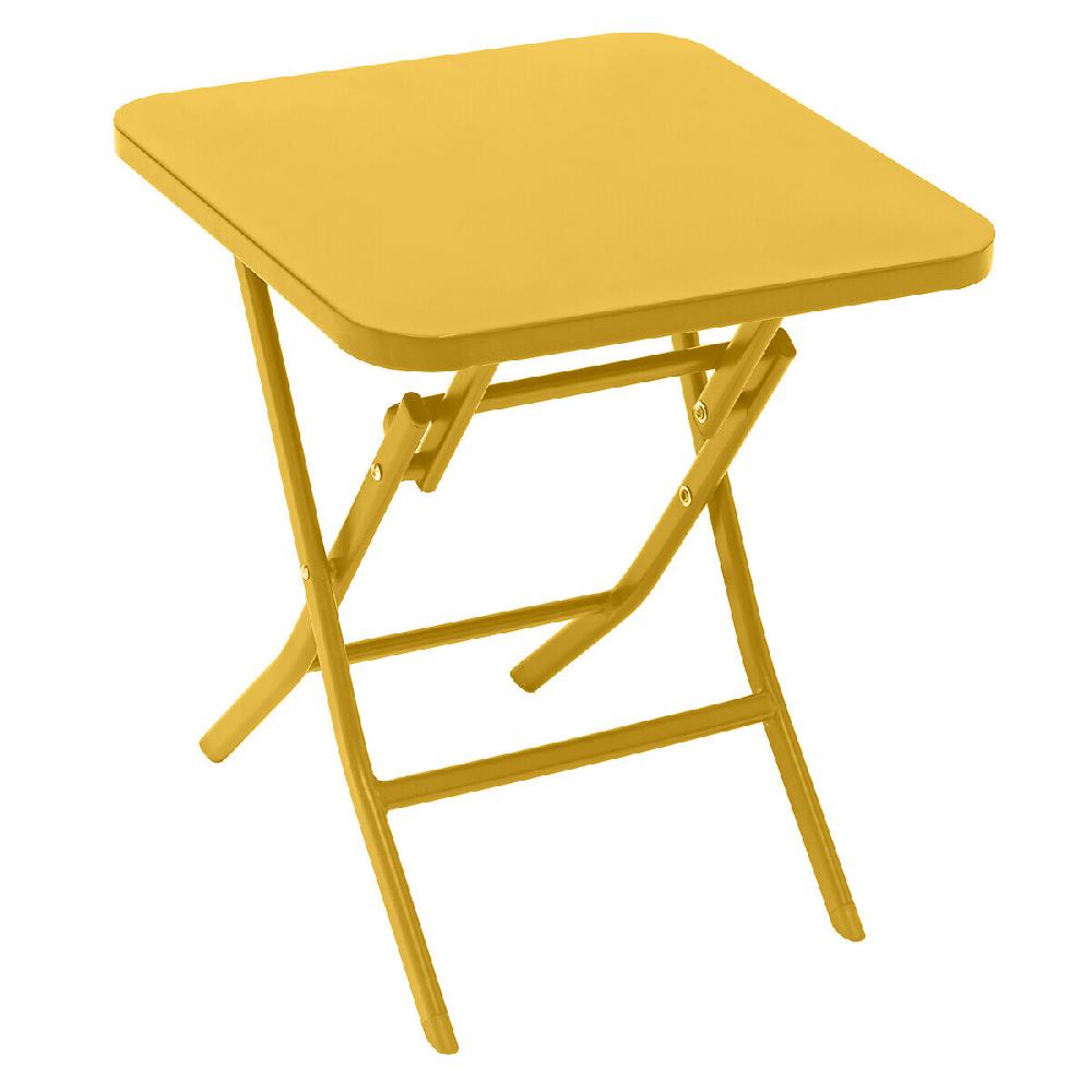 Hesperide Table D'appoint De Jardin Carrée GREENSBORO Jaune Moutarde