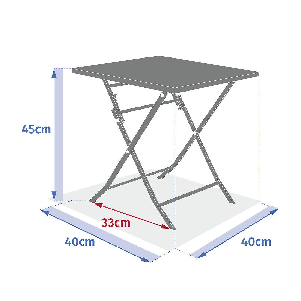 Hesperide Table D'appoint De Jardin Carrée GREENSBORO Vert Laurier