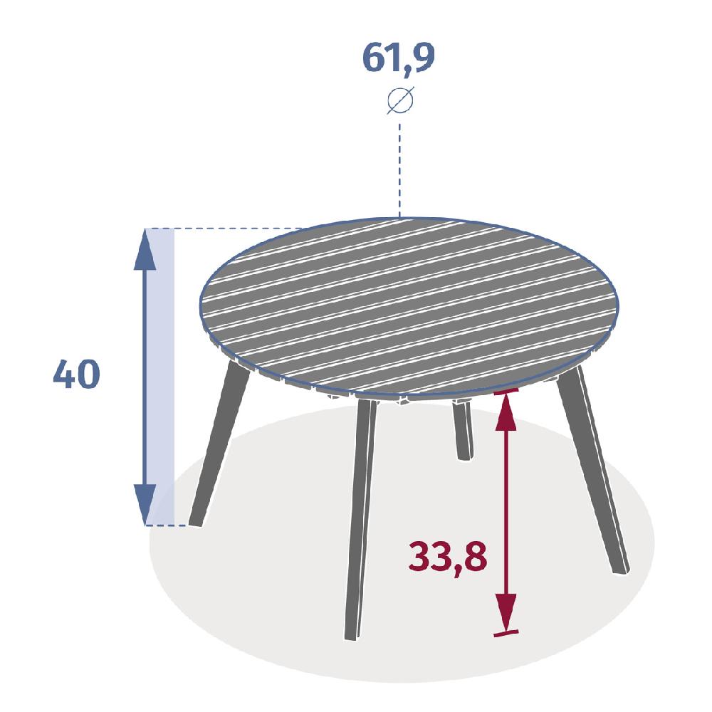 Hesperide Table D'appoint De Jardin Ronde OLVINIA Acacia