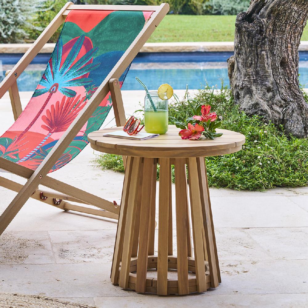 hesperide Table d'appoint de jardin ronde OSUNA Acacia