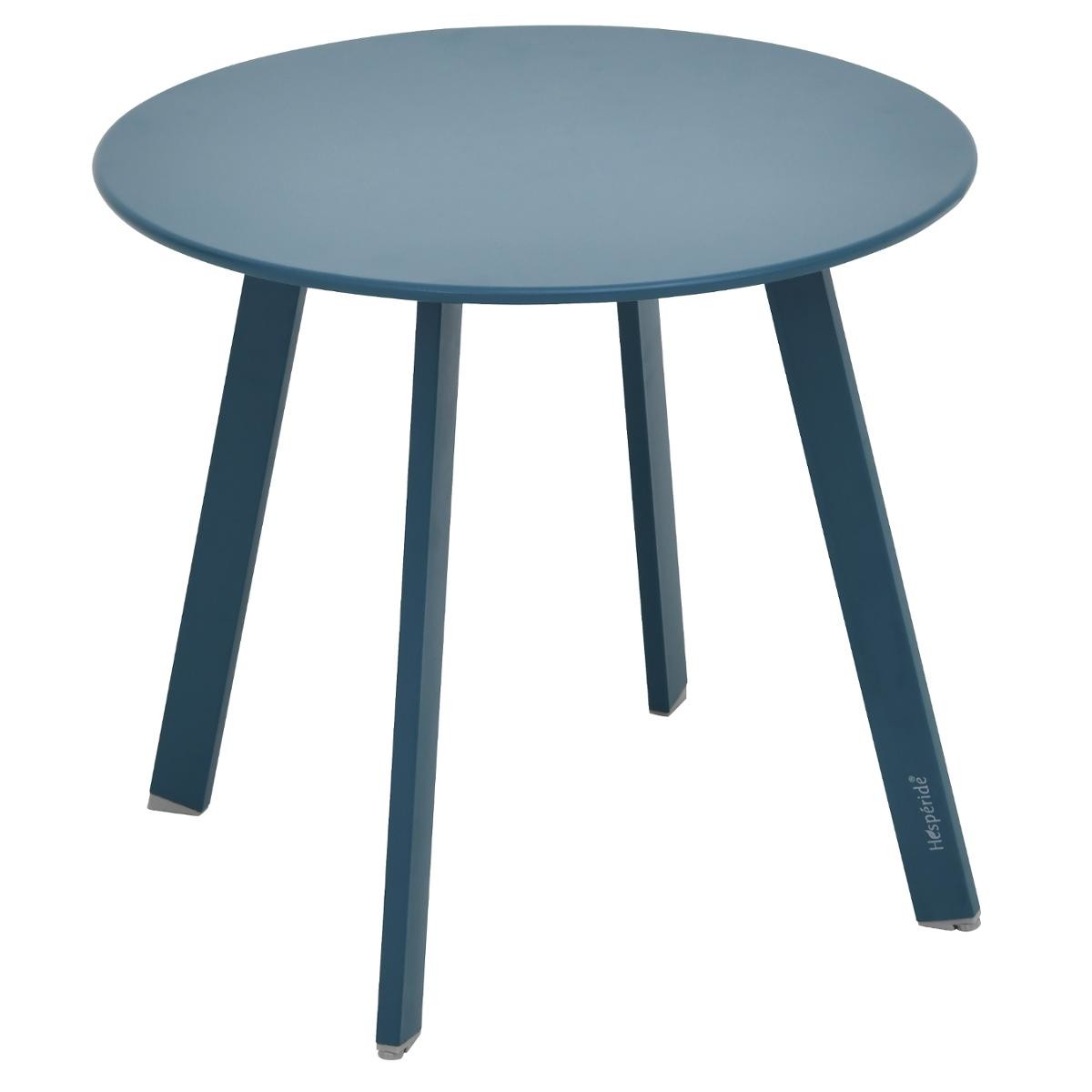 Hesperide Table D'appoint De Jardin Ronde SAONA Bleu Canard Mat