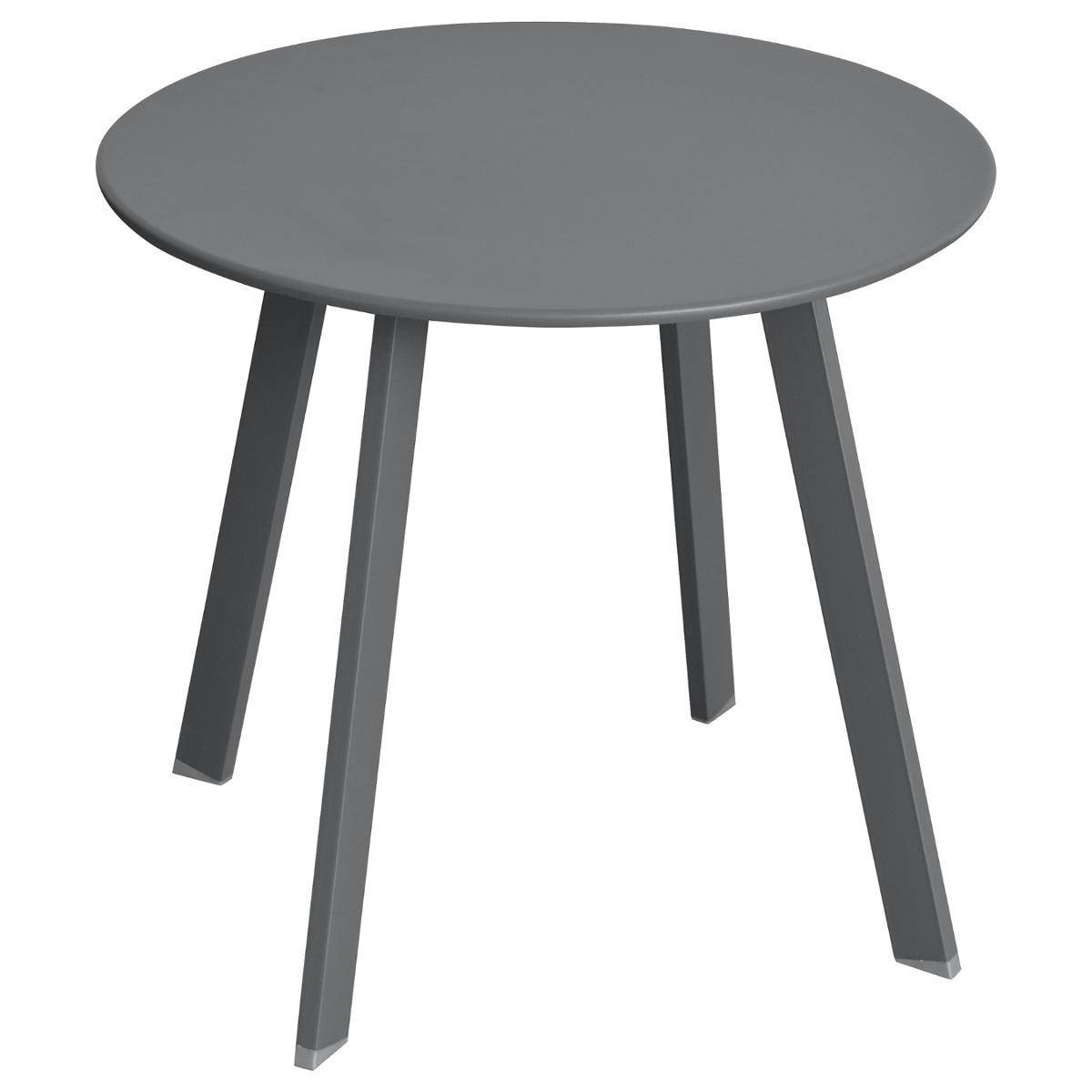 Hesperide Table D'appoint De Jardin Ronde SAONA Graphite Mat