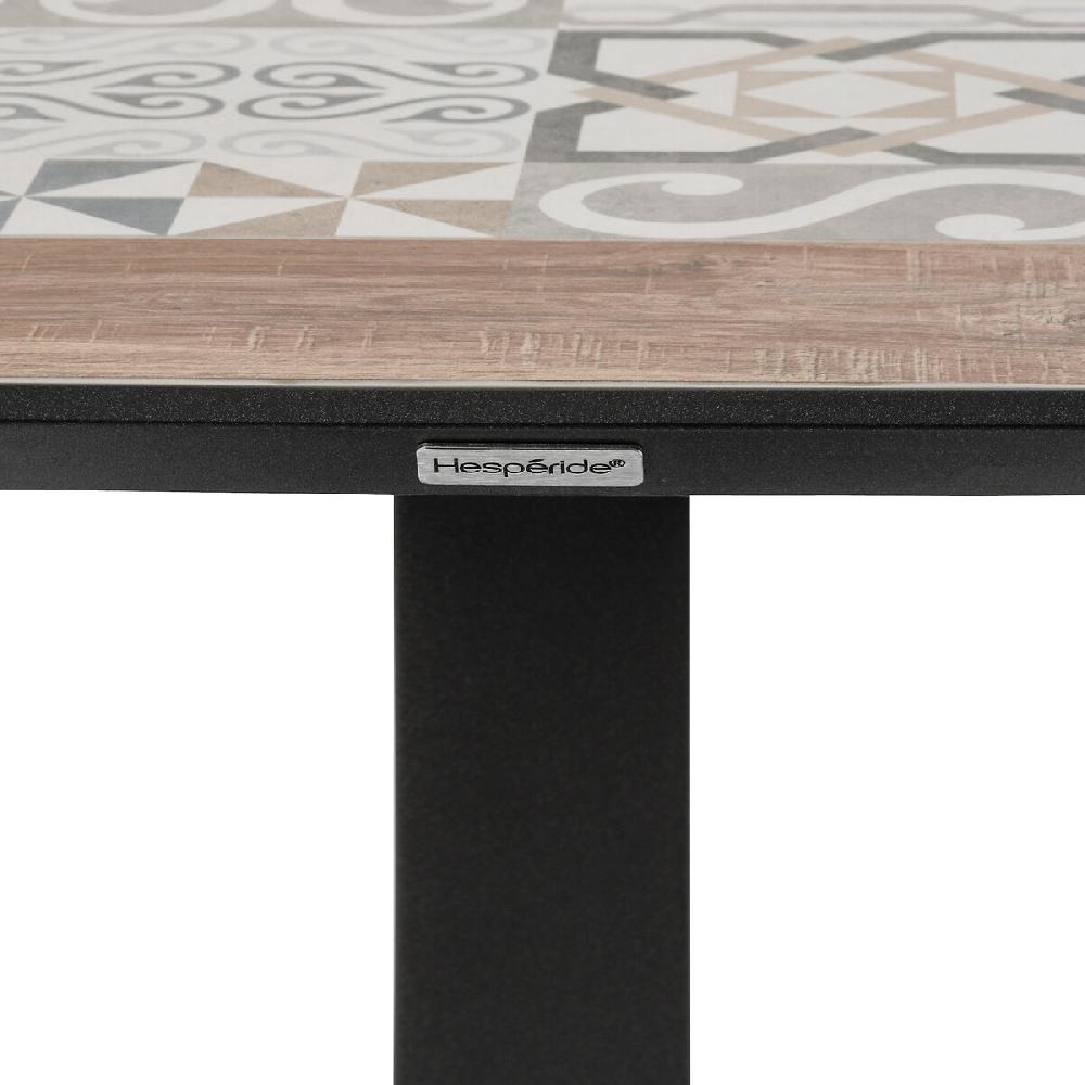 Hesperide Table De Jardin Bistro LAMBADA Céramique & Graphite