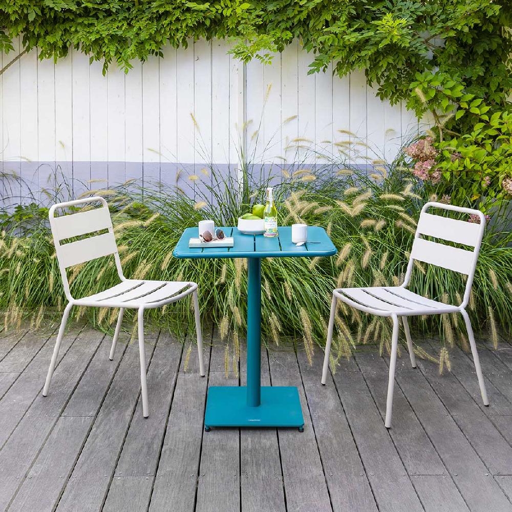 Hesperide Table De Jardin Carrée PHUKET Bleu Canard