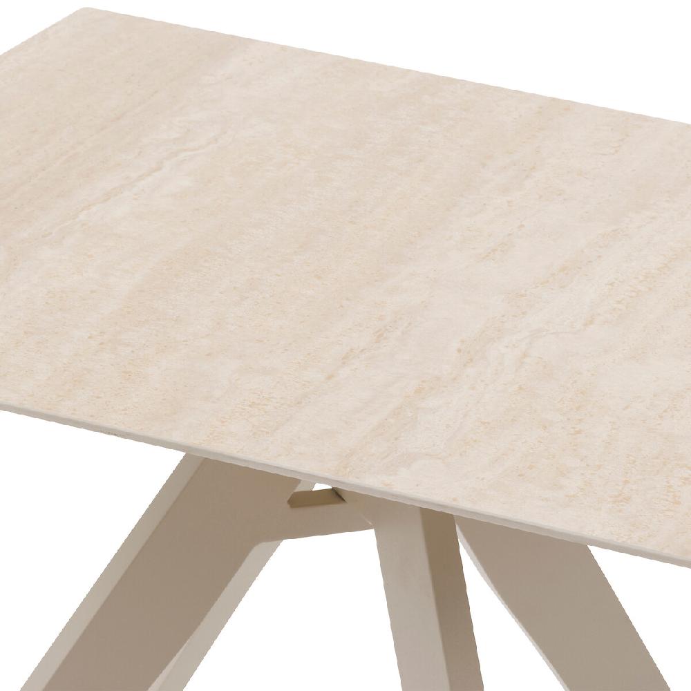 Hesperide Table De Jardin Carrée TERZANO Vanille & Argile