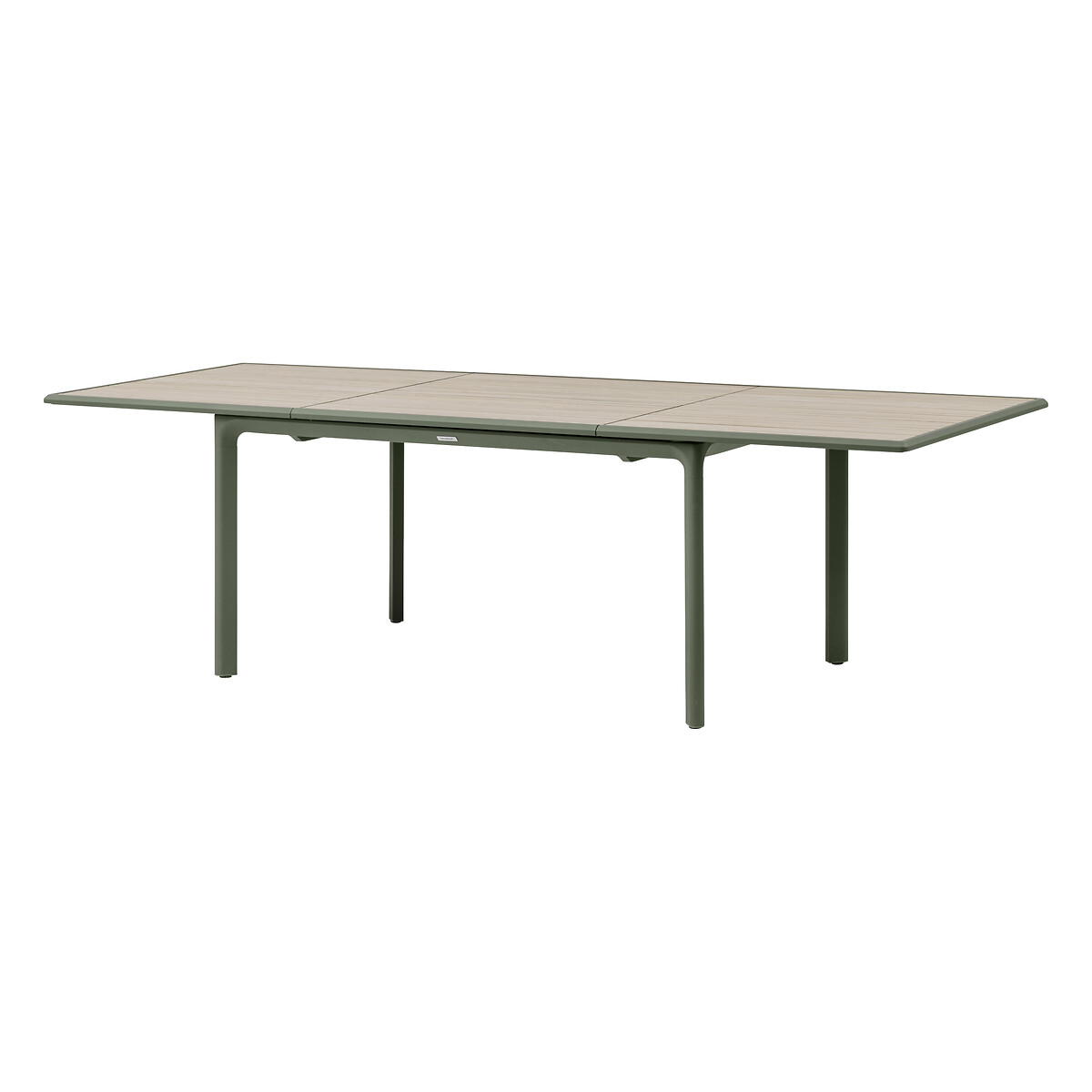 Hesperide Table De Jardin DILORS Effet Bois Lin & Vert Laurier