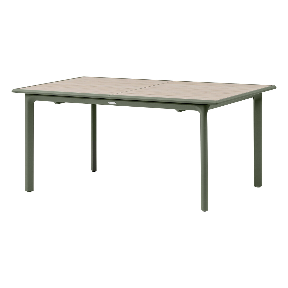 Hesperide Table De Jardin DILORS Effet Bois Lin & Vert Laurier