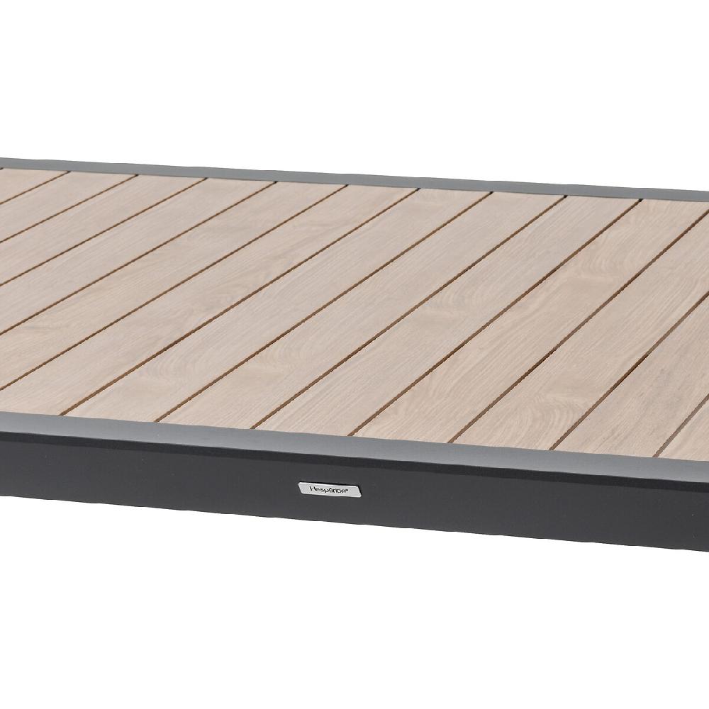 Hesperide Table De Jardin ÉVASION Effet Bois Honey & Graphite