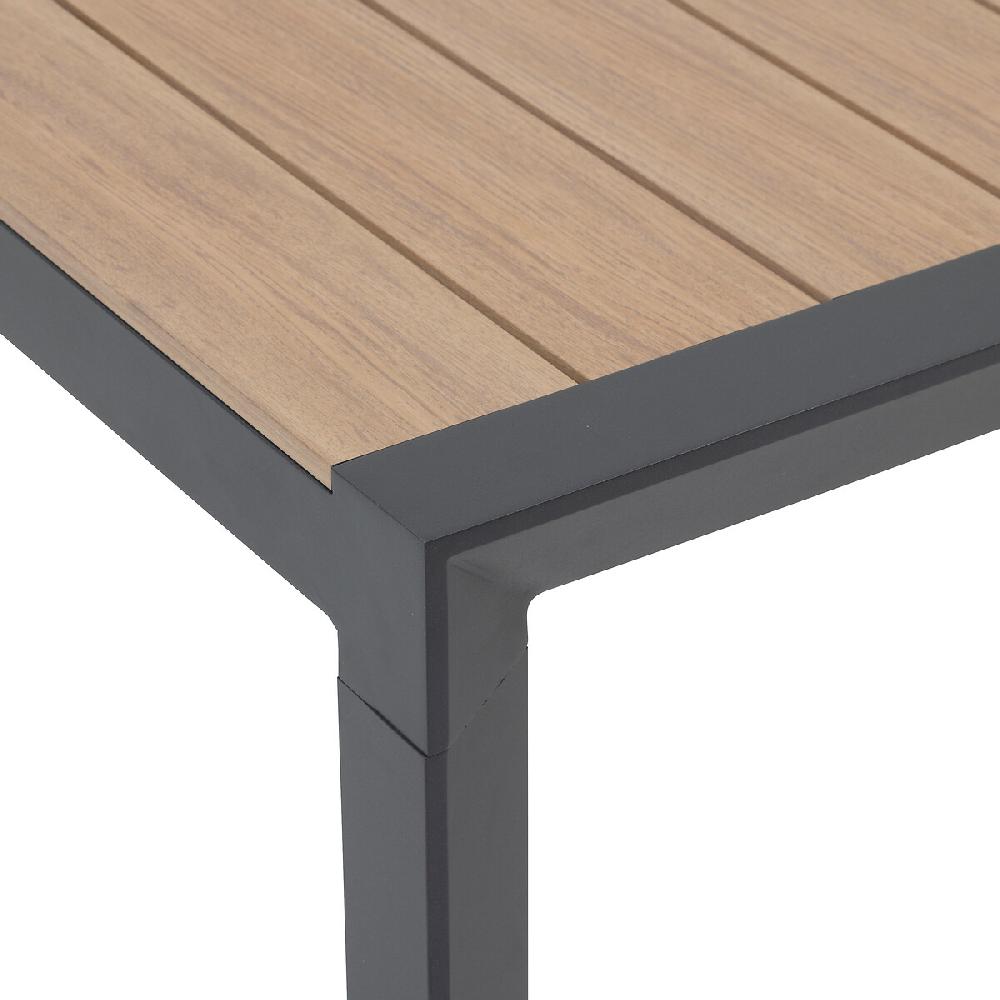 Hesperide Table De Jardin ÉVASION Effet Bois Honey & Graphite
