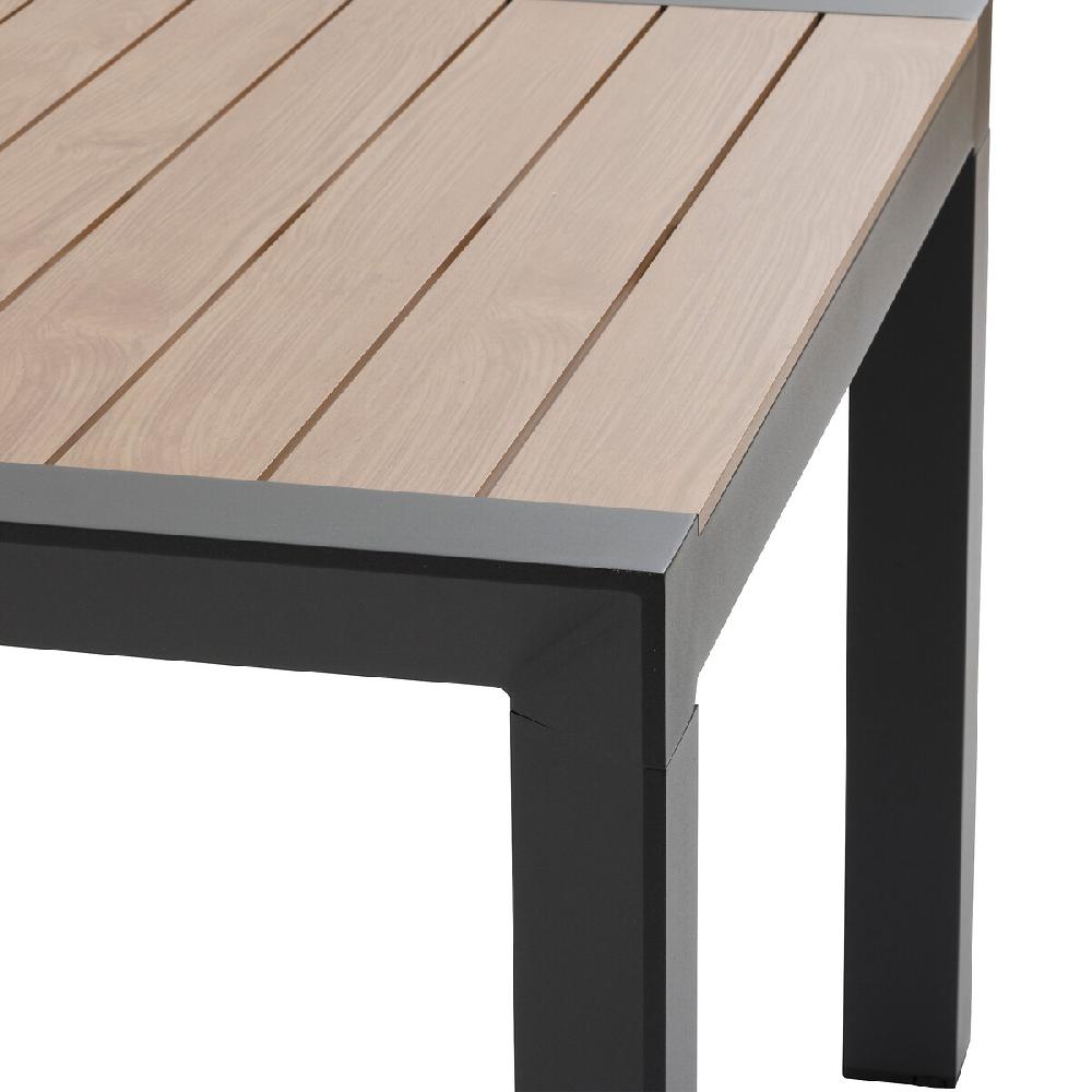 Hesperide Table De Jardin ÉVASION Effet Bois Honey & Graphite