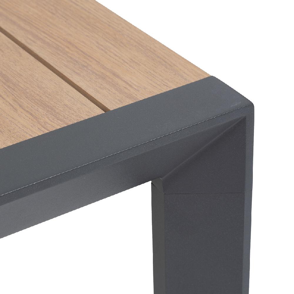 Hesperide Table De Jardin ÉVASION Effet Bois Honey & Graphite