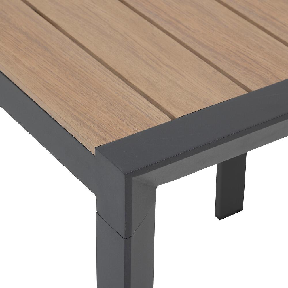 Hesperide Table De Jardin ÉVASION Effet Bois Honey & Graphite