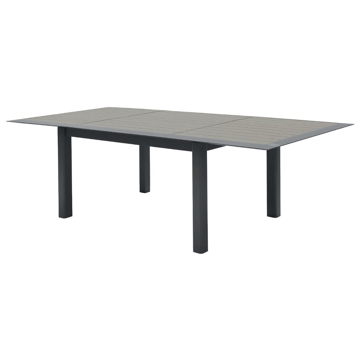 Hesperide Table De Jardin Extensible ALLURE Effet Bois Muscade & Graphite