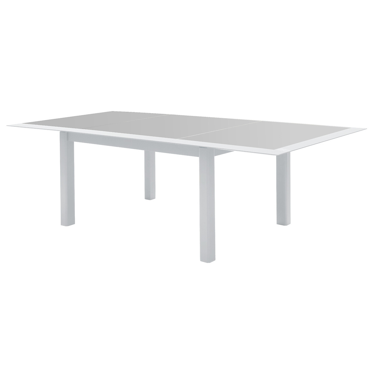 Hesperide Table De Jardin Extensible ALLURE Gris & Blanc