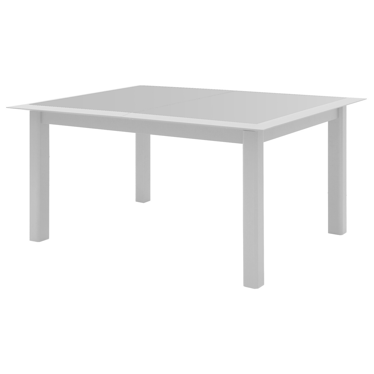 Hesperide Table De Jardin Extensible ALLURE Gris & Blanc