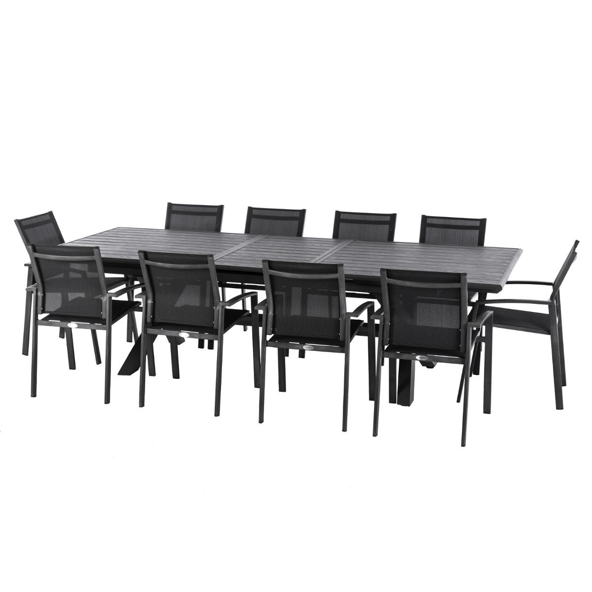 Hesperide Table De Jardin Extensible AXIOME Ardoise Granitée
