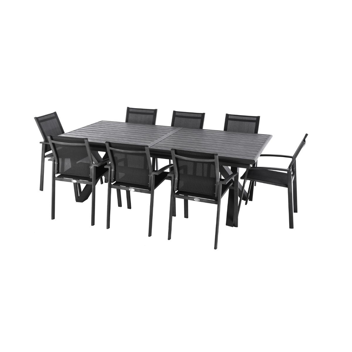 Hesperide Table De Jardin Extensible AXIOME Ardoise Granitée