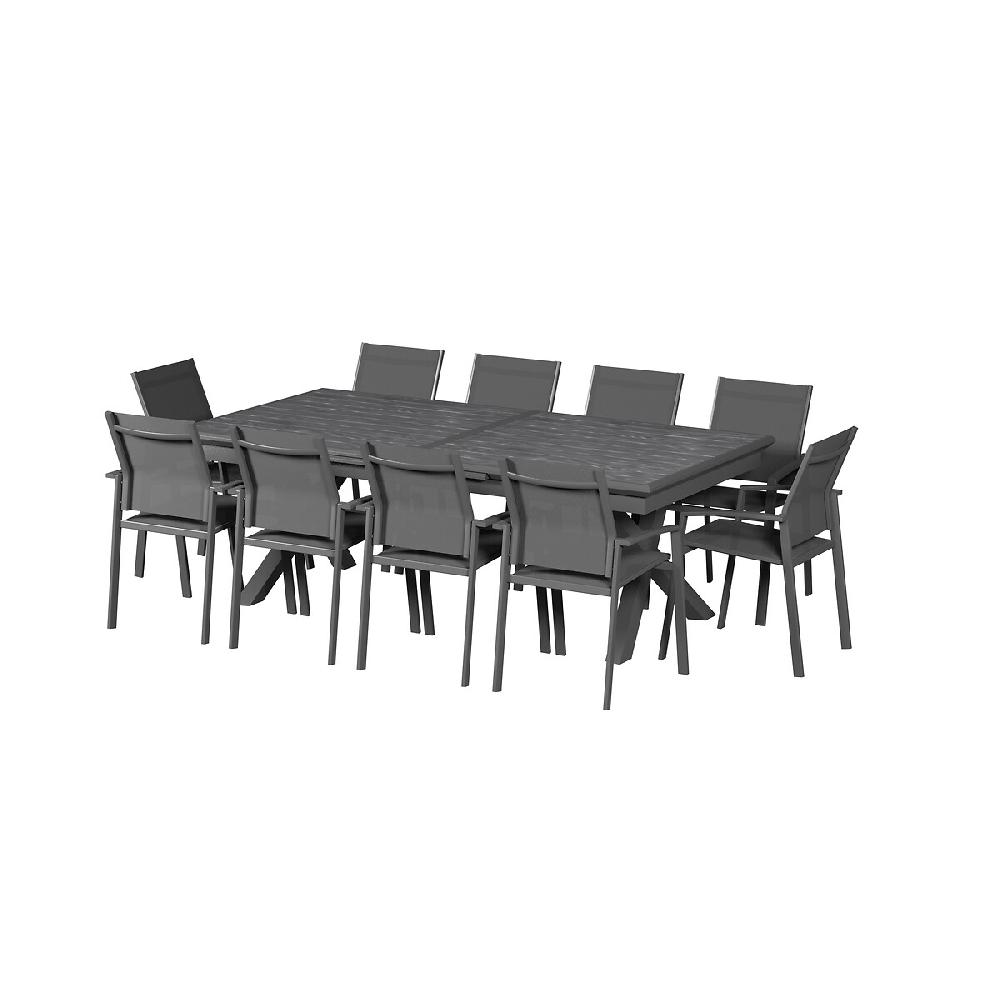 Hesperide Table De Jardin Extensible AXIOME Ardoise Granitée