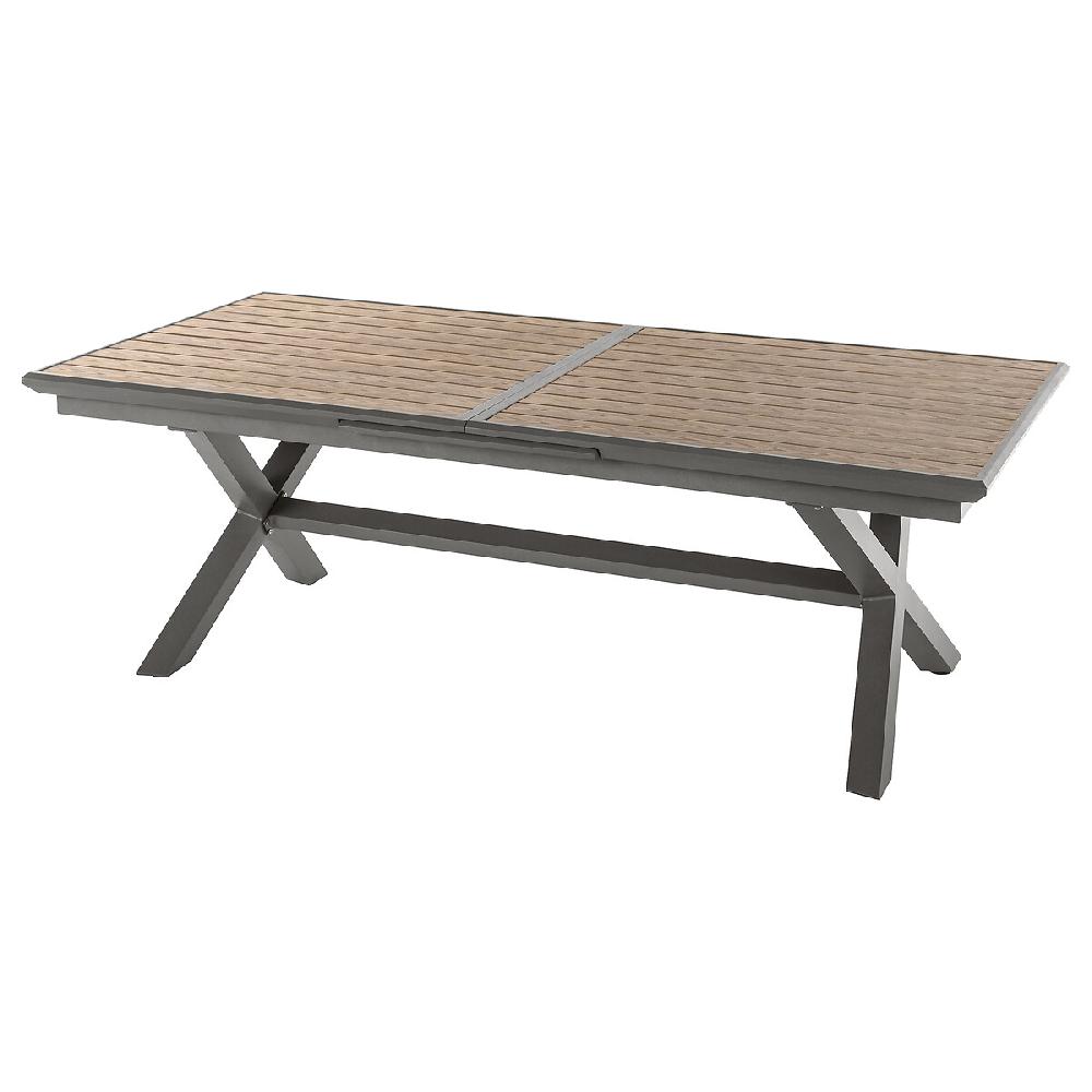 Hesperide Table De Jardin Extensible AXIOME Effet Bois Honey & Praline