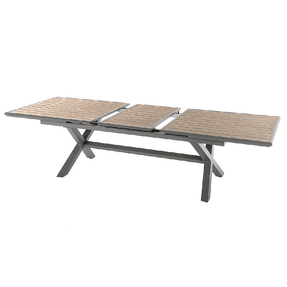 Hesperide Table De Jardin Extensible AXIOME Effet Bois Honey & Praline
